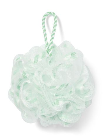 Green Gingham Loofah Bath Sponge 絲瓜纖維沐浴棉
