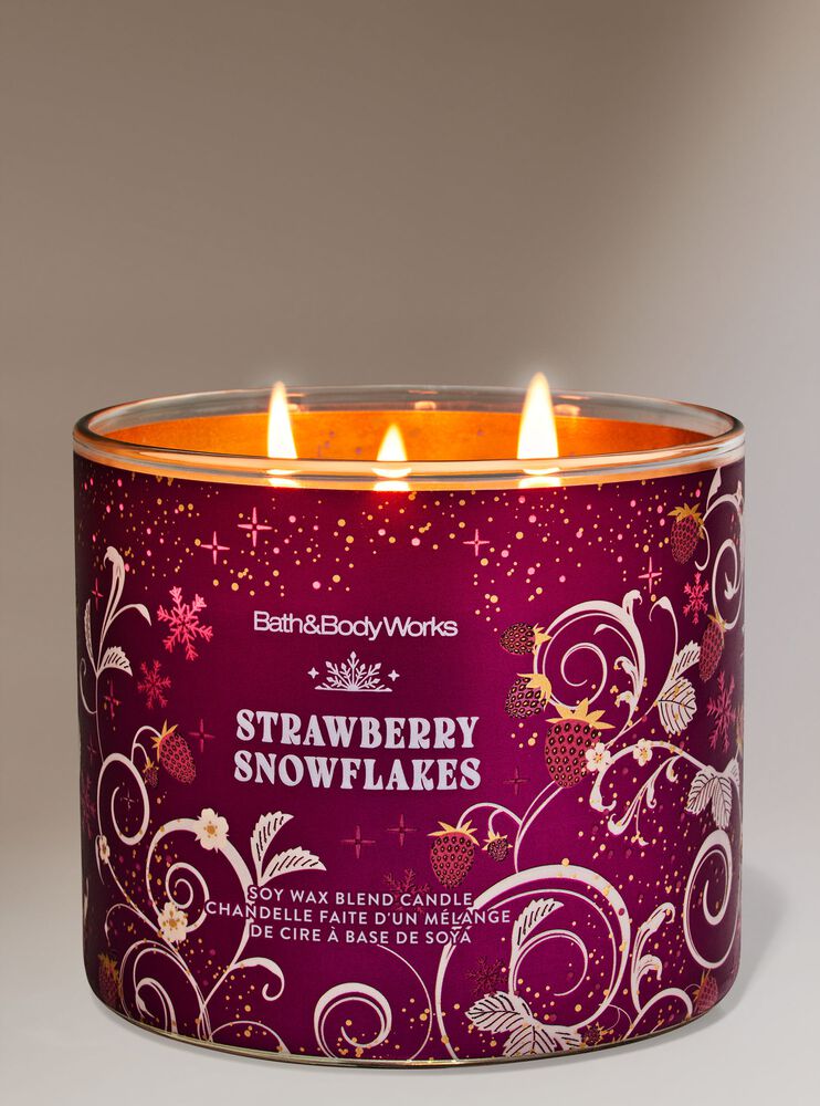 Strawberry Snowflakes 3-Wick Candle 三芯蠟燭