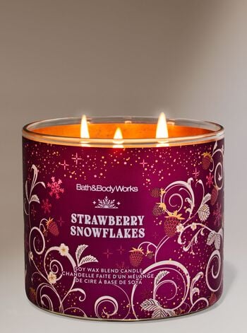 Strawberry Snowflakes 3-Wick Candle 三芯蠟燭