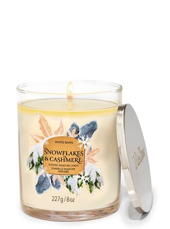 Snowflakes & Cashmere Signature Single Wick Candle 單芯蠟燭