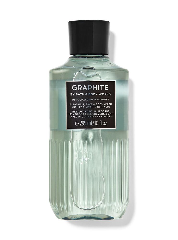 Graphite 3-in-1 Hair, Face & Body Wash 三合一洗頭水、洗面奶和沐浴露
