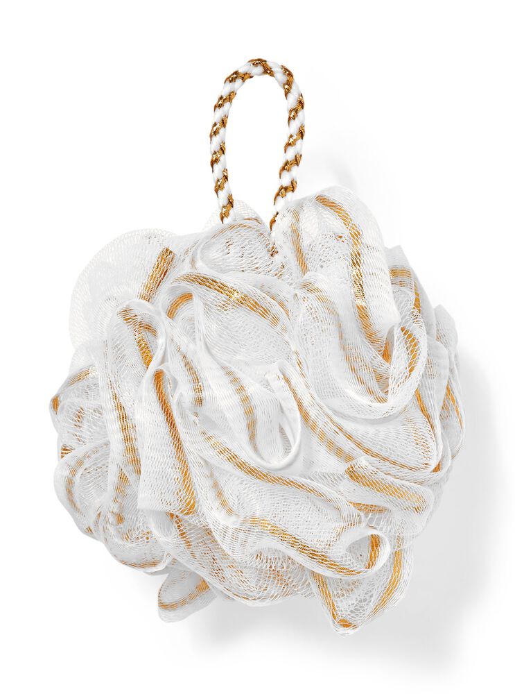 White & Gold Loofah Bath Sponge 絲瓜沐浴海綿