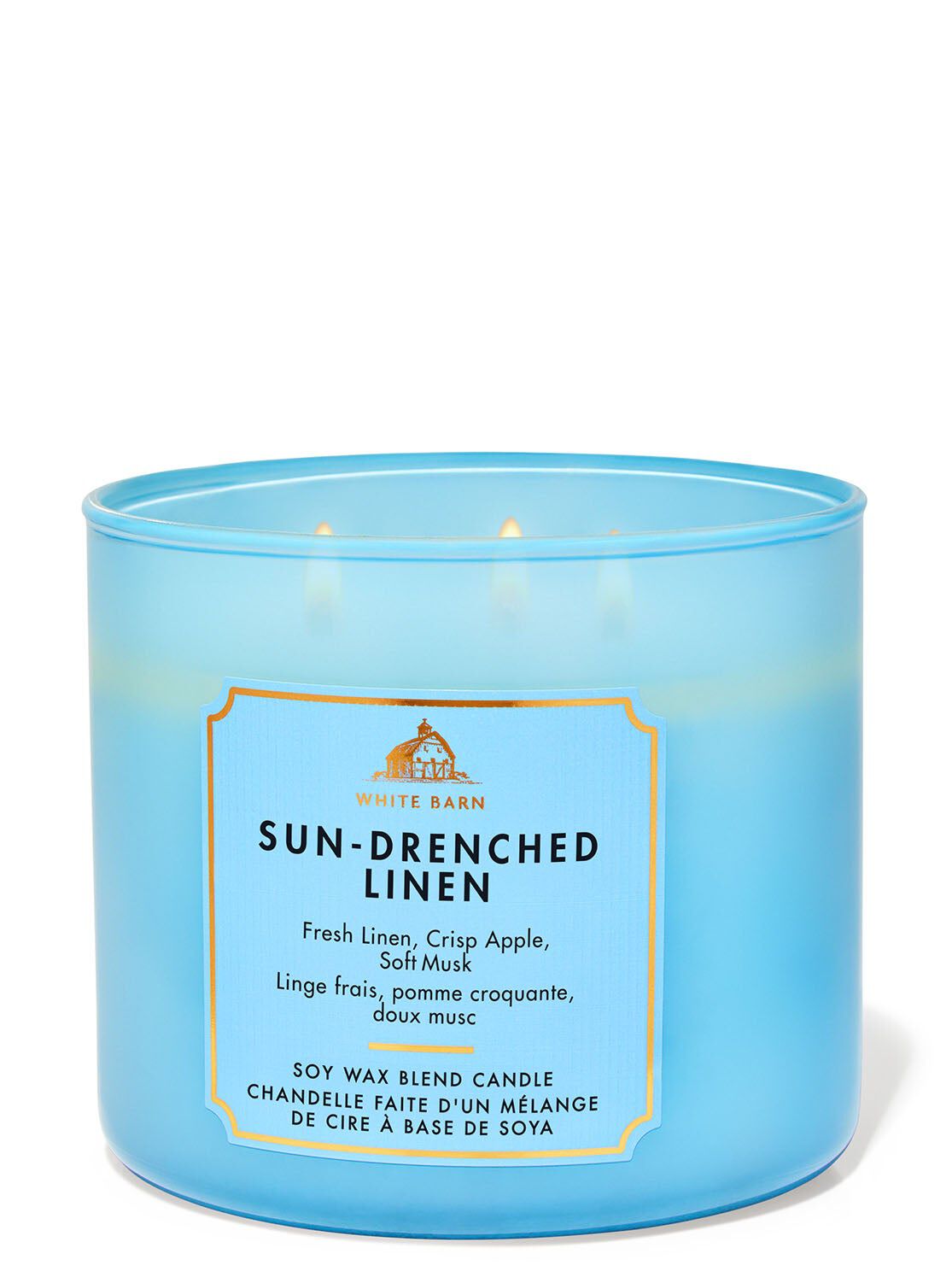Shop Sun-Drenched Linen 3-Wick Candle | HK Bath & Body Works