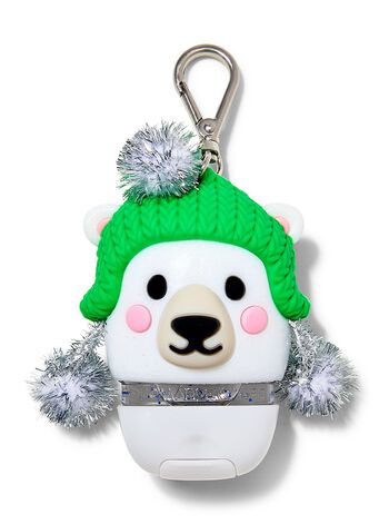 Polar Bear with Tinsel Pompoms PocketBac Holder PocketBac掛套