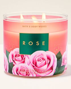 Rose 3-Wick Candle