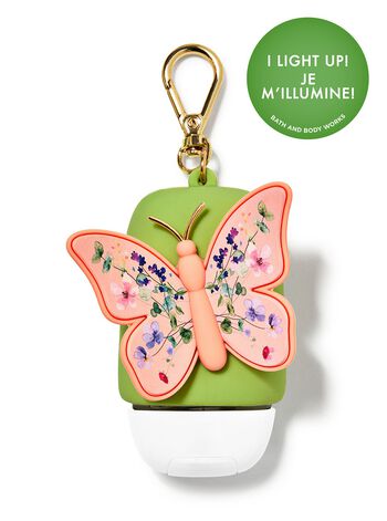 Light-up Pink Floral Butterfly PocketBac Holder PocketBac掛套