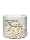 Frosted Coconut Snowball 3-Wick Candle image number null