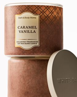 Caramel Vanilla 3-Wick Candle image number null