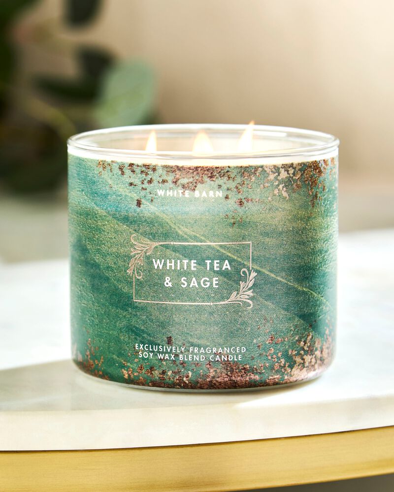 White Tea & Sage 3-Wick Candle 三芯蠟燭