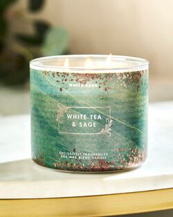 White Tea & Sage 3-Wick Candle image number null