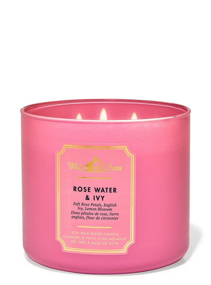 Rose Water & Ivy 3-Wick Candle 3-Wick Candle
