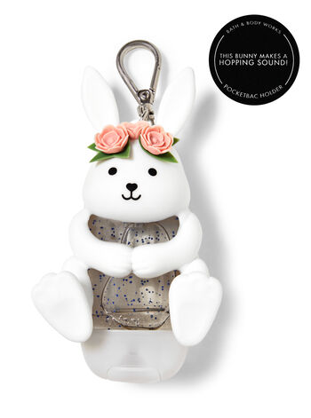 Noise-Making Flower Crown Bunny PocketBac Holder