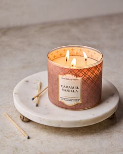 Caramel Vanilla 3-Wick Candle image number null