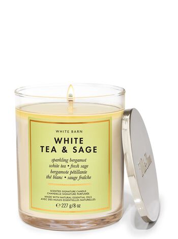 White Tea & Sage Single Wick Candle 單芯蠟燭