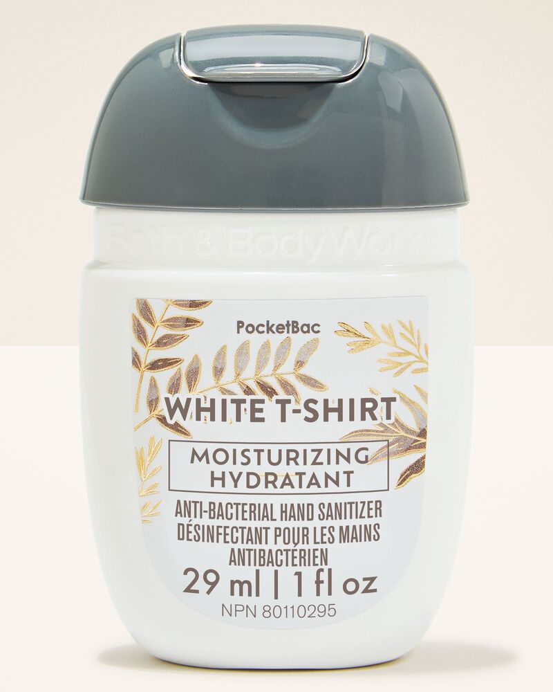 White T-Shirt PocketBac Hand Sanitizer PocketBac搓手液