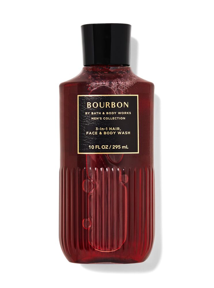 Bourbon 3-in-1 Hair, Face & Body Wash 三合一洗頭水、洗面奶和沐浴露