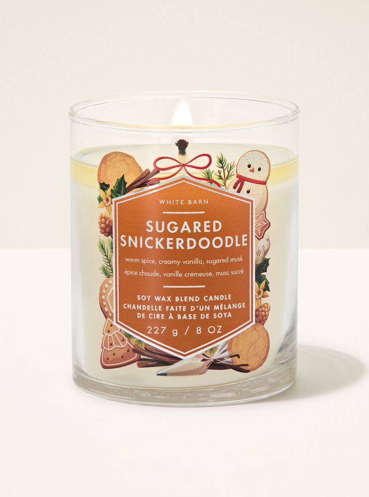 Sugared Snickerdoodle Single Wick Candle Signature Single Wick Candle