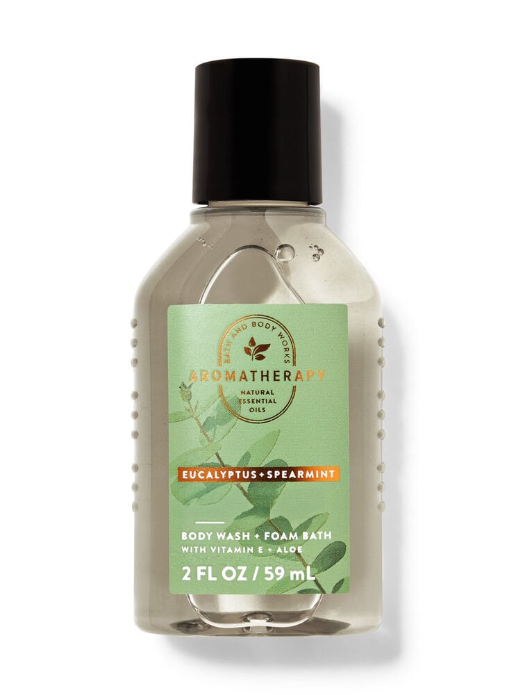 Eucalyptus Spearmint Travel Size Body Wash and Foam Bath Travel Size Body Wash and Foam Bath