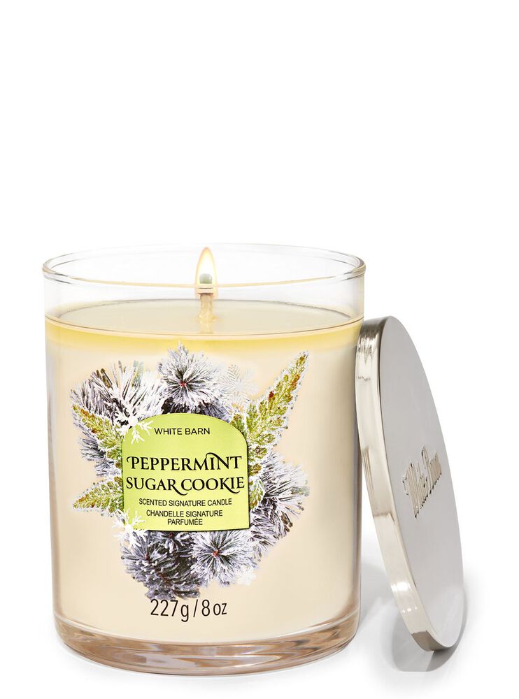 Peppermint Sugar Cookie Signature Single Wick Candle Signature Single Wick Candle