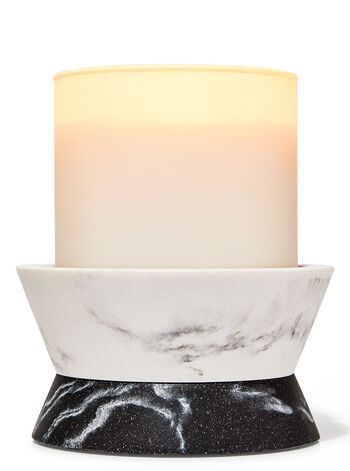 Mixed Marble Pedestal 3-Wick Candle Holder 三芯蠟燭臺