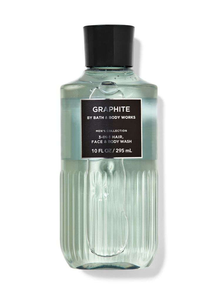 Graphite 3-in-1 Hair, Face & Body Wash 三合一洗頭水、洗面奶和沐浴露