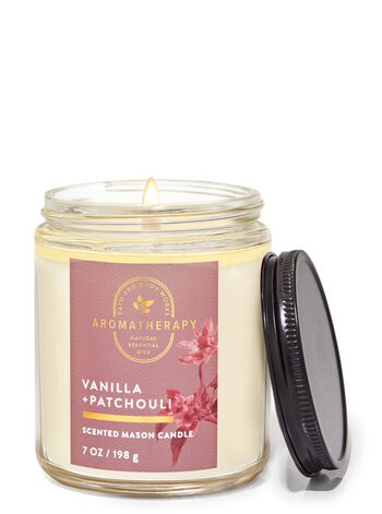 Vanilla Patchouli Mason Single Wick Candle 梅森罐裝單芯蠟燭