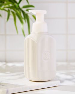 Cream Ceramic Gentle & Clean Foaming Hand Soap Dispenser image number null