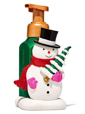 Snowman with Tree Sleeve Gentle Foaming Soap Holder 溫和泡泡潔手液座