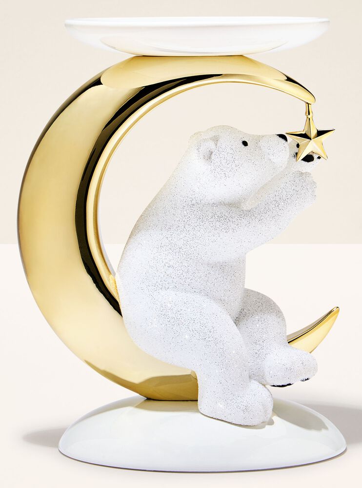 Bear & Moon Pedestal 3-Wick Candle Holder 三芯蠟燭臺