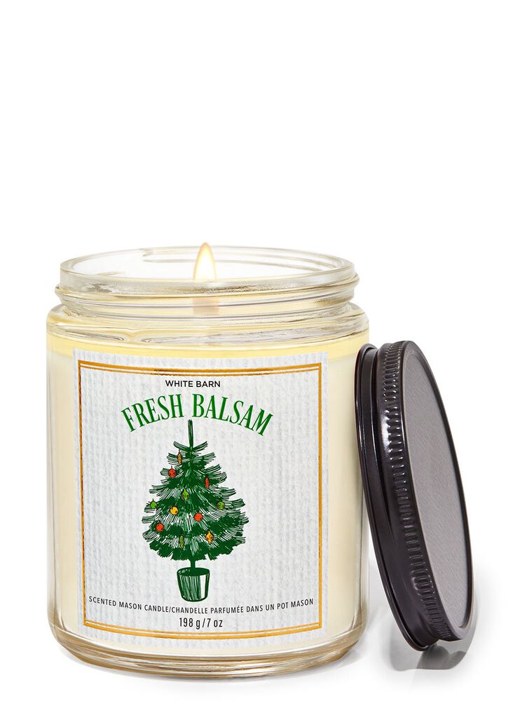 Fresh Balsam Mason Single Wick Candle 梅森罐裝單芯蠟燭