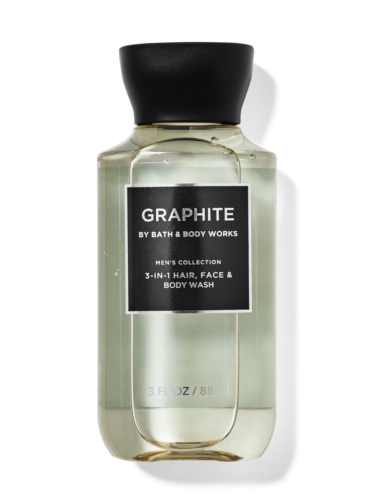 Graphite Travel Size 3-in-1 Hair, Face & Body Wash 旅行裝三合一洗髮洗面沐浴露