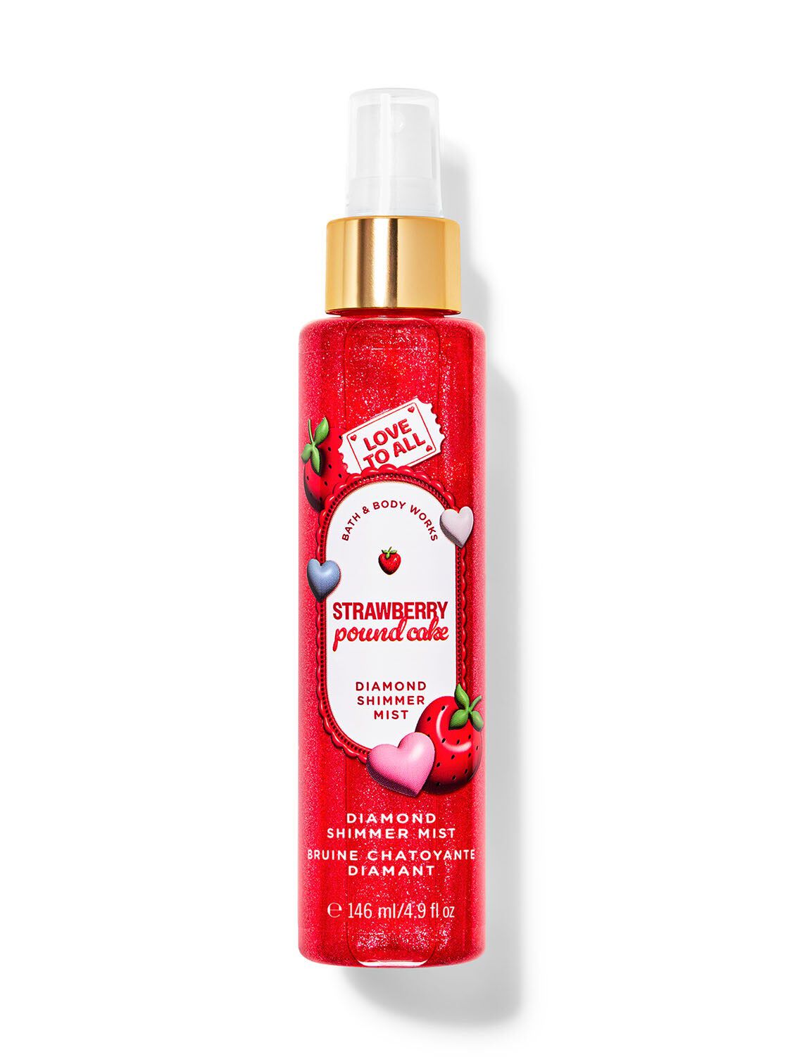 Shop Strawberry Pound Cake Diamond Shimmer Mist | HK Bath