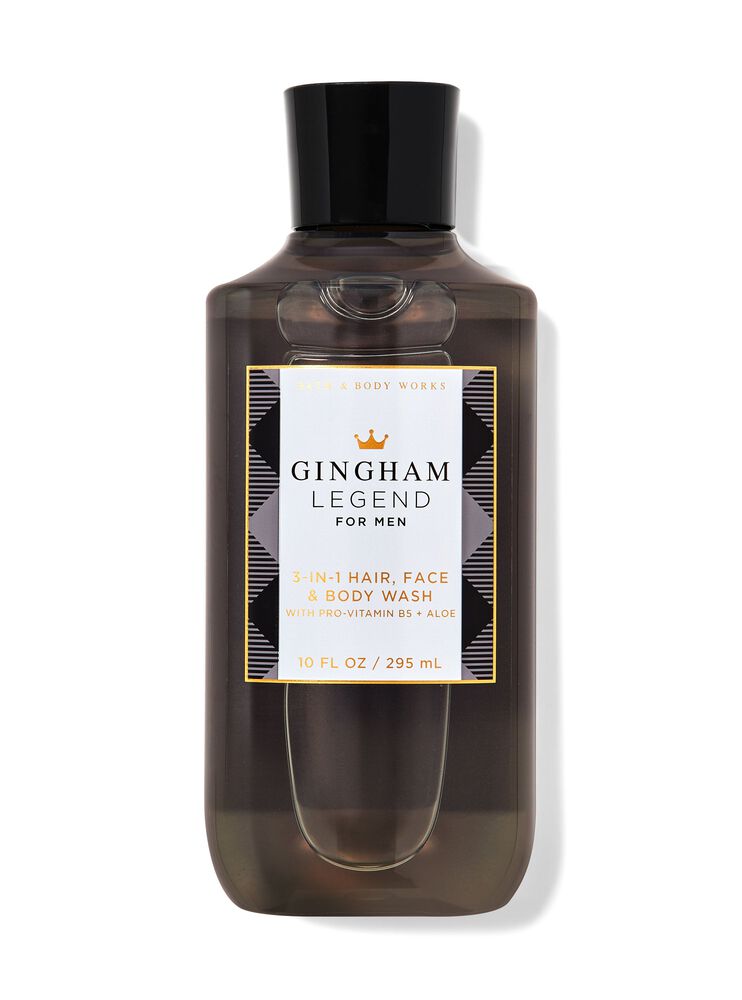 Gingham Legend 3-in-1 Hair, Face & Body Wash 三合一洗頭水、洗面奶和沐浴露