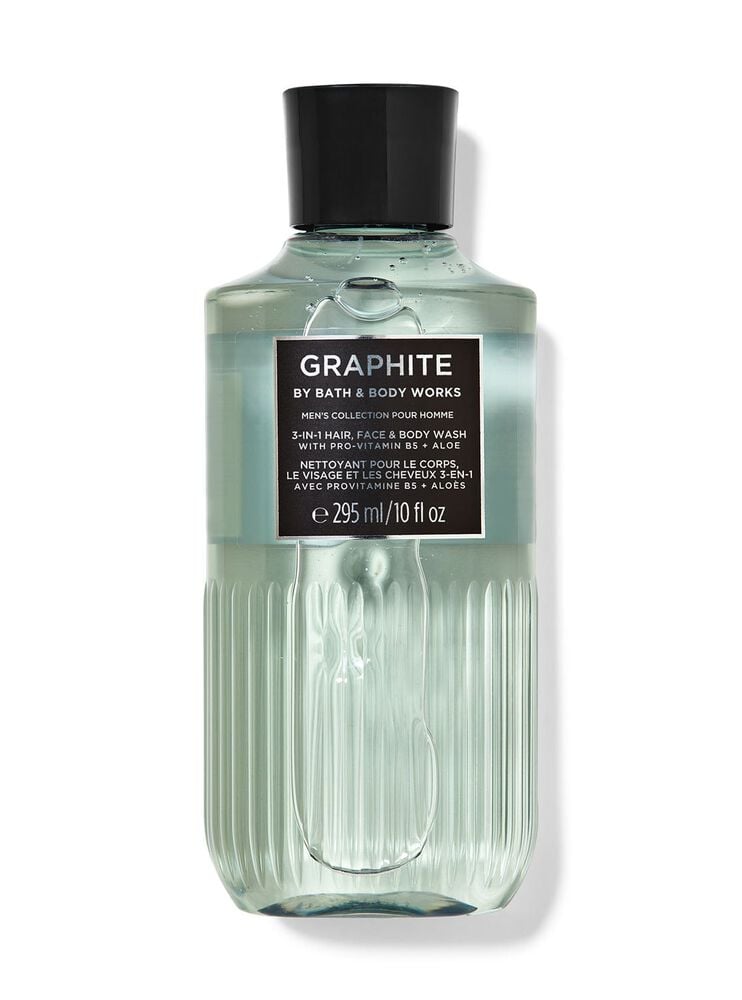 Graphite 3-in-1 Hair, Face & Body Wash 三合一洗頭水、洗面奶和沐浴露