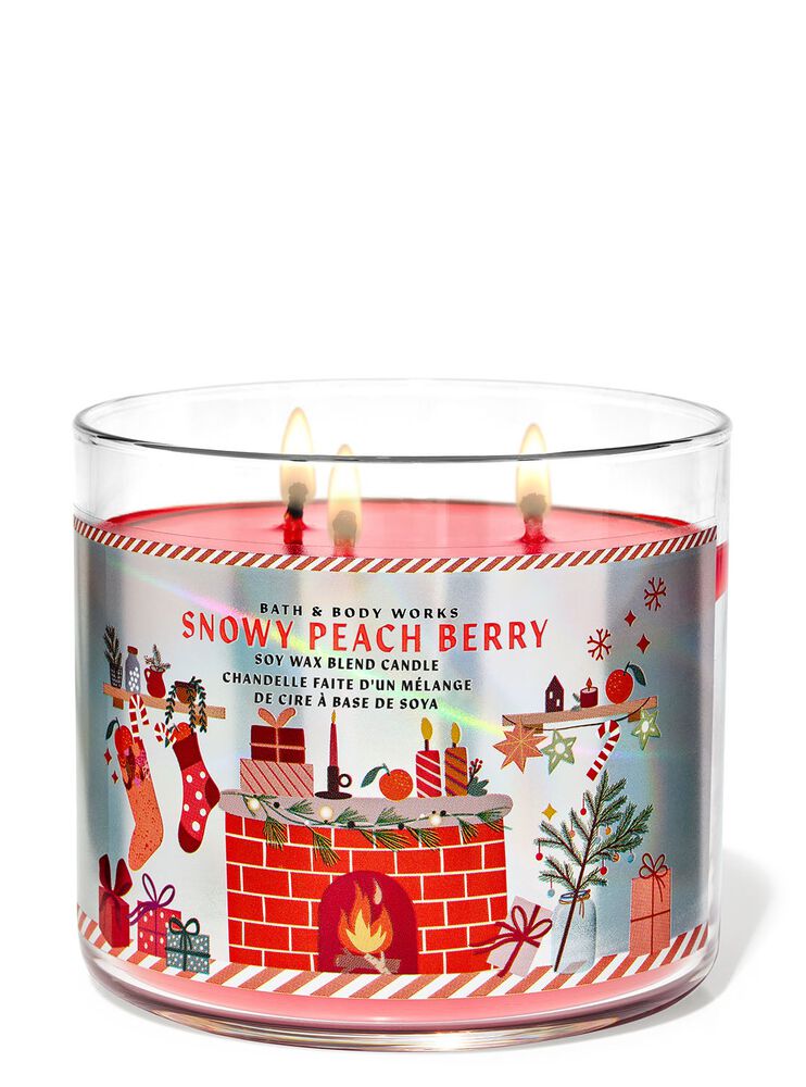Snowy Peach Berry 3-Wick Candle 三芯蠟燭