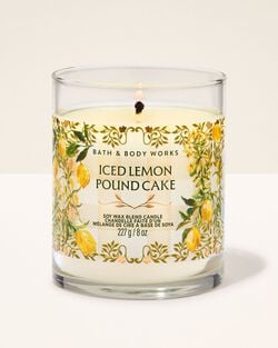 Iced Lemon Pound Cake Single Wick Candle image number null
