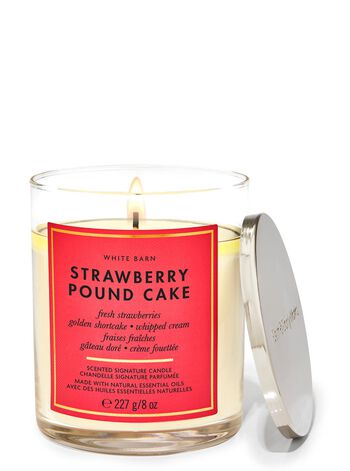 Strawberry Pound Cake Signature Single Wick Candle 單芯蠟燭