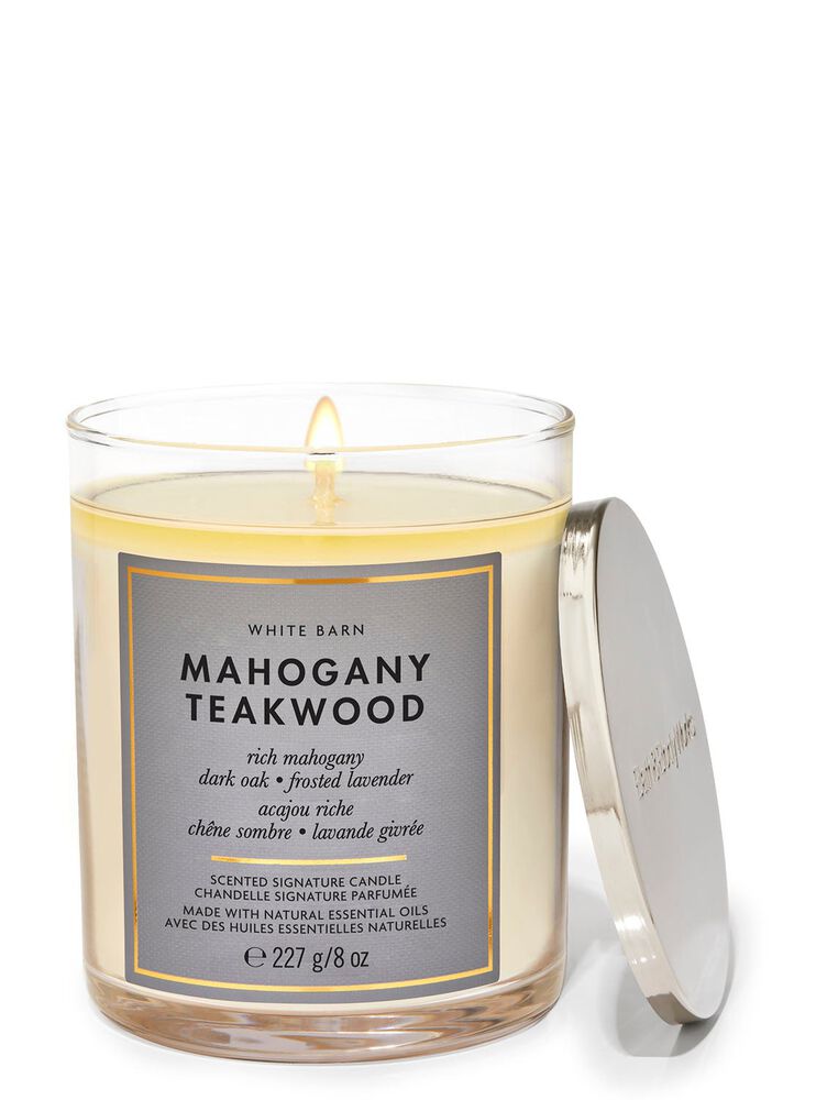 Mahogany Teakwood Signature Single Wick Candle 單芯蠟燭