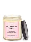 Champagne Toast Mason Single Wick Candle image number null