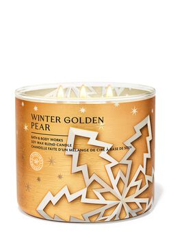 Winter Golden Pear 3-Wick Candle image number null