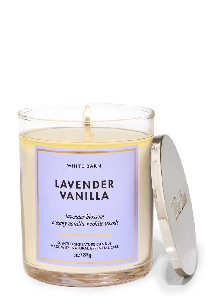 Lavender Vanilla Signature Single Wick Candle 單芯蠟燭