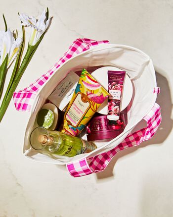 Pink Gingham Tote Bag 帆布手提袋