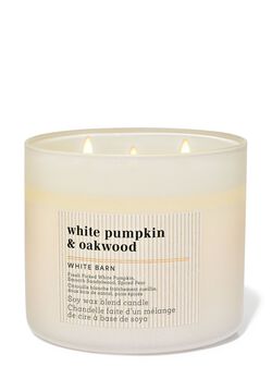White Pumpkin & Oakwood 3-Wick Candle