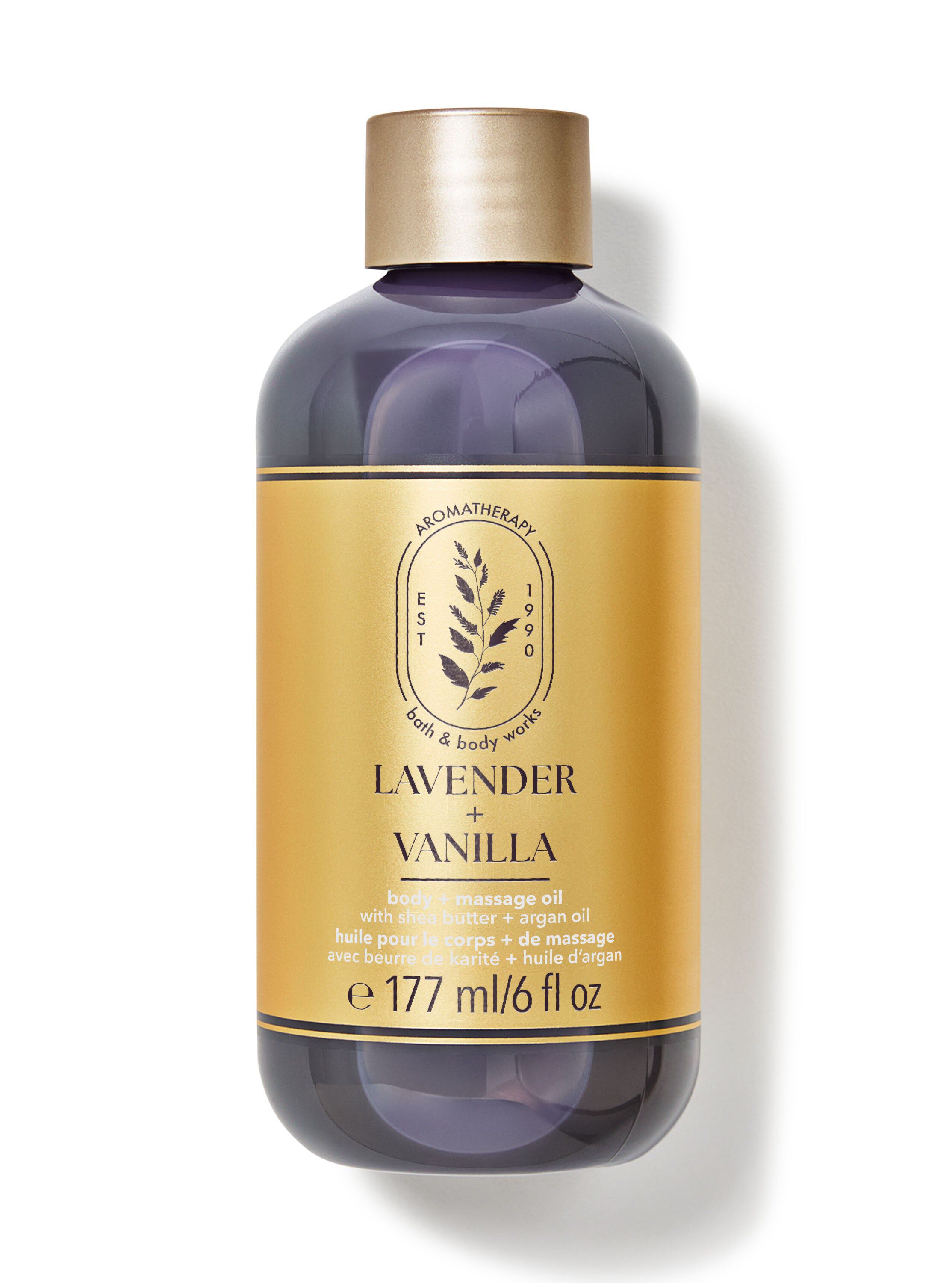 アロマオイル Bath & Body Works Shop Lavender Vanilla Body and Massage Oil | Bath & Body Works