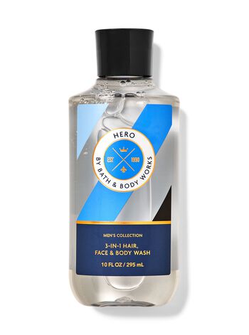 Hero 3-in-1 Hair, Face & Body Wash 三合一洗髮洗面沐浴露