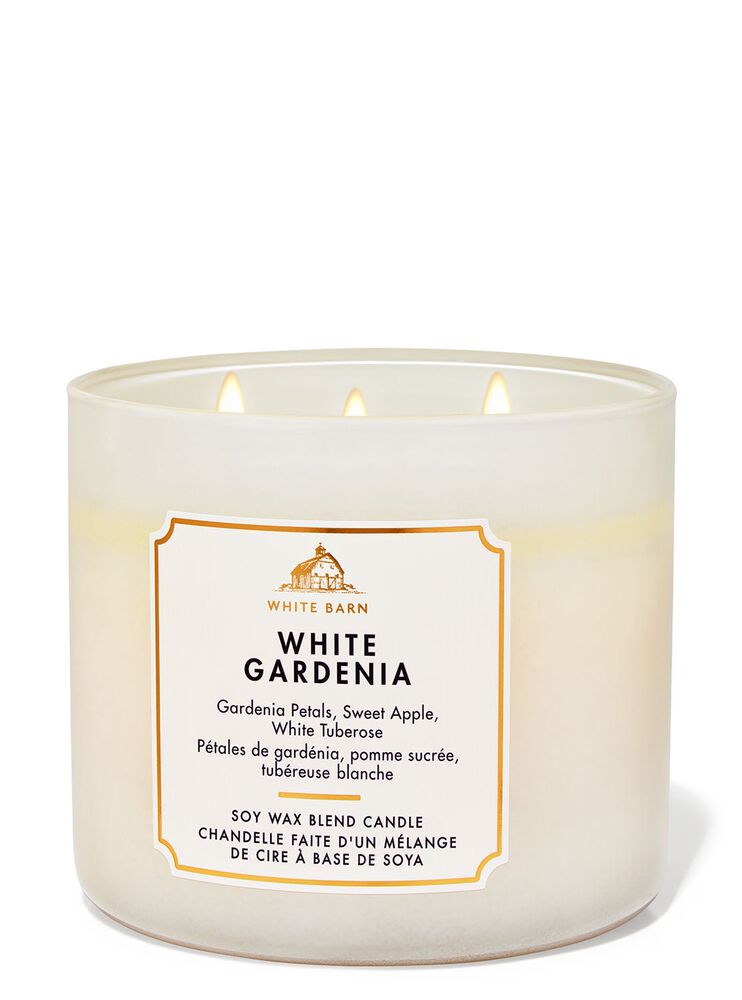 White Gardenia 3-Wick Candle 三芯蠟燭
