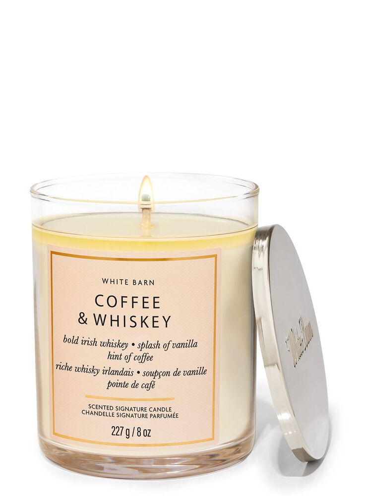 Coffee & Whiskey Signature Single Wick Candle 招牌單芯蠟燭