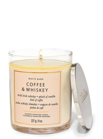 Coffee & Whiskey Signature Single Wick Candle Single Wick Candle