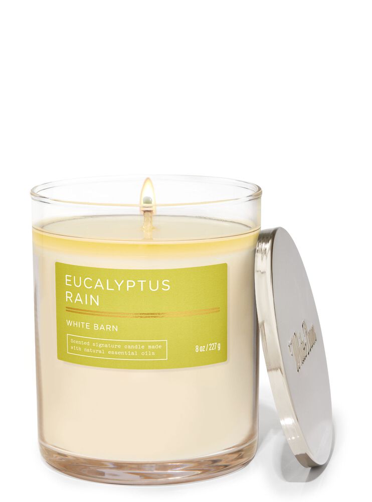 Eucalyptus Rain Signature Single Wick Candle 皇牌單芯蠟燭