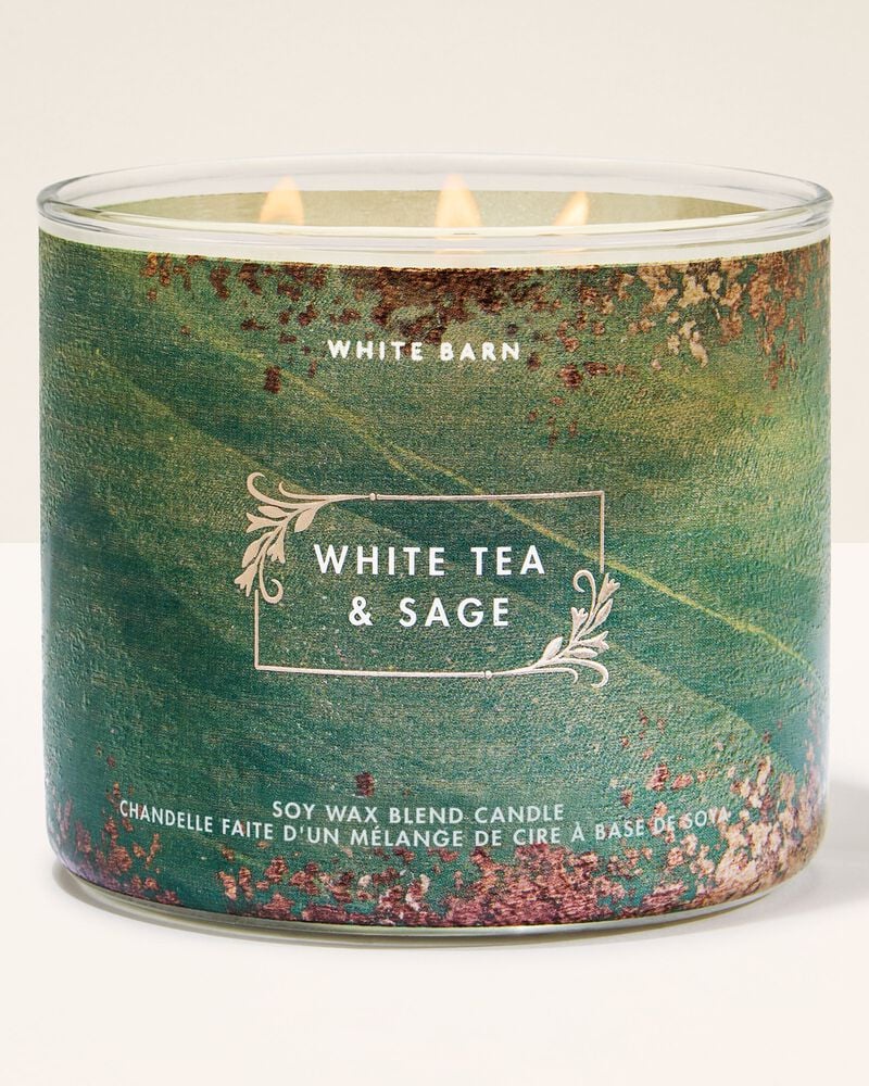White Tea & Sage 3-Wick Candle 三芯蠟燭